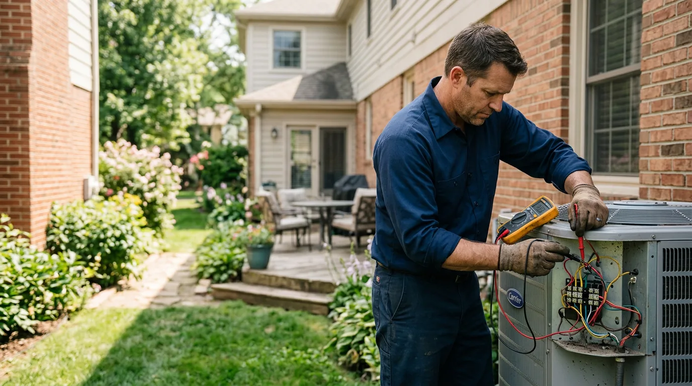 HVAC technician working near Rockville, MO